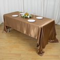 thumbnail image 2 of BalsaCircle 60" x 126" Satin Rectangular Tablecloth Taupe, 2 of 8