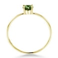 thumbnail image 4 of Gem Stone King 10K Yellow Gold Engagement Ring Oval Green Tourmaline 0.50 Ct, 4 of 6