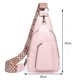 thumbnail image 3 of Bolso De Pecho Bolso de pecho para mujer, bandolera informal, correa de guitarra portátil para chicas adolescentes (rosa), 3 of 7