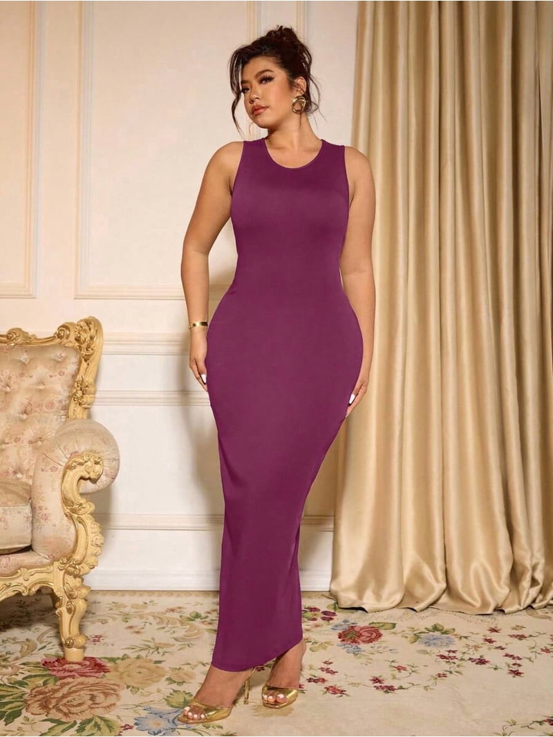 hot pink plus size bridesmaid dresses Hot Pink Pink Women's Plus Size Dresses Morgan Plus Size Hot Pink Formal  Midi Dress