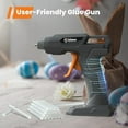 thumbnail image 3 of GoGonova Glue Gun, Fast Preheating Anti-drip Cordless Glue Gun, 2Ah USB-C Rechargeable Hot Glue Gun Kit with 25 Pcs Mini Glue Sticks,Dark Gary, 3 of 7