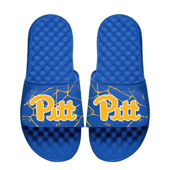Unisex ISlide Royal Pitt Panthers Shattered Slide Sandals