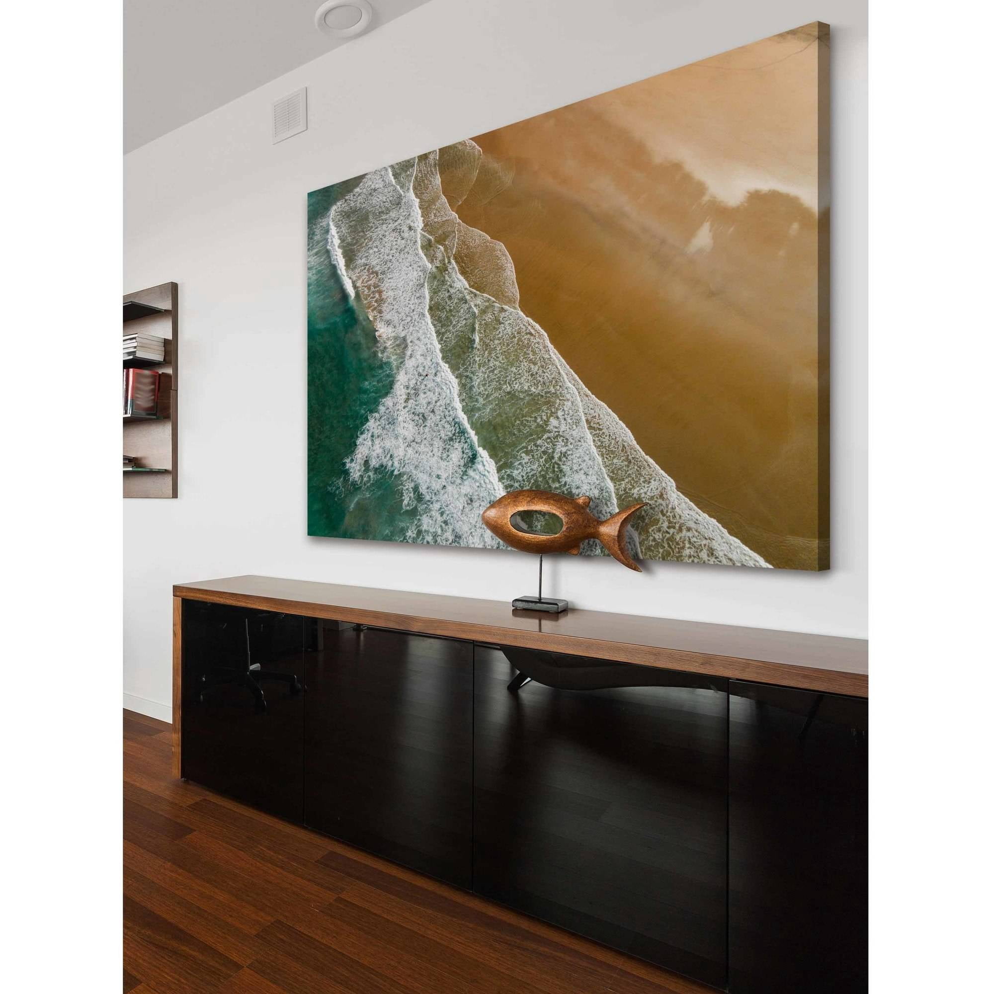 Marmont Hill "Rolling Tide" by Karolis Janulis Painting Print on Wrapped Canvas