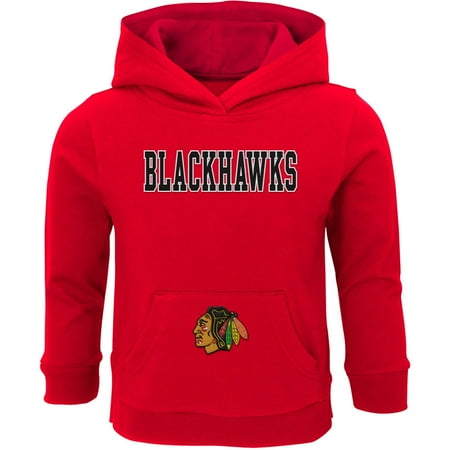 Toddler Red Chicago Blackhawks Team Logo Pullover Hoodie