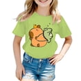 thumbnail image 1 of Zecgelong T-Shirt Décontracté à Manches Courtes pour Garçons et Filles, Col Rond, Imprimé Animal de Dessin Animé, Taille 2-4 Ans, 1 of 3
