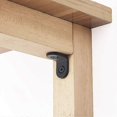 thumbnail image 4 of Black Right Angle Bracket L Shaped Metal Corner Brace with Screws for Wood, 4 of 5