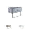 thumbnail image 2 of kurtrusly Kitchen Bathroom Organizer Wall Storage Rack Adhesive Shower Shelf Basket Toiletries Storage Holder, 2 of 9