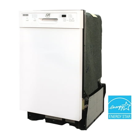 Sunpentown SD-9254WA 18 in. Energy Star Built-In Dishwasher with Heated Drying  White