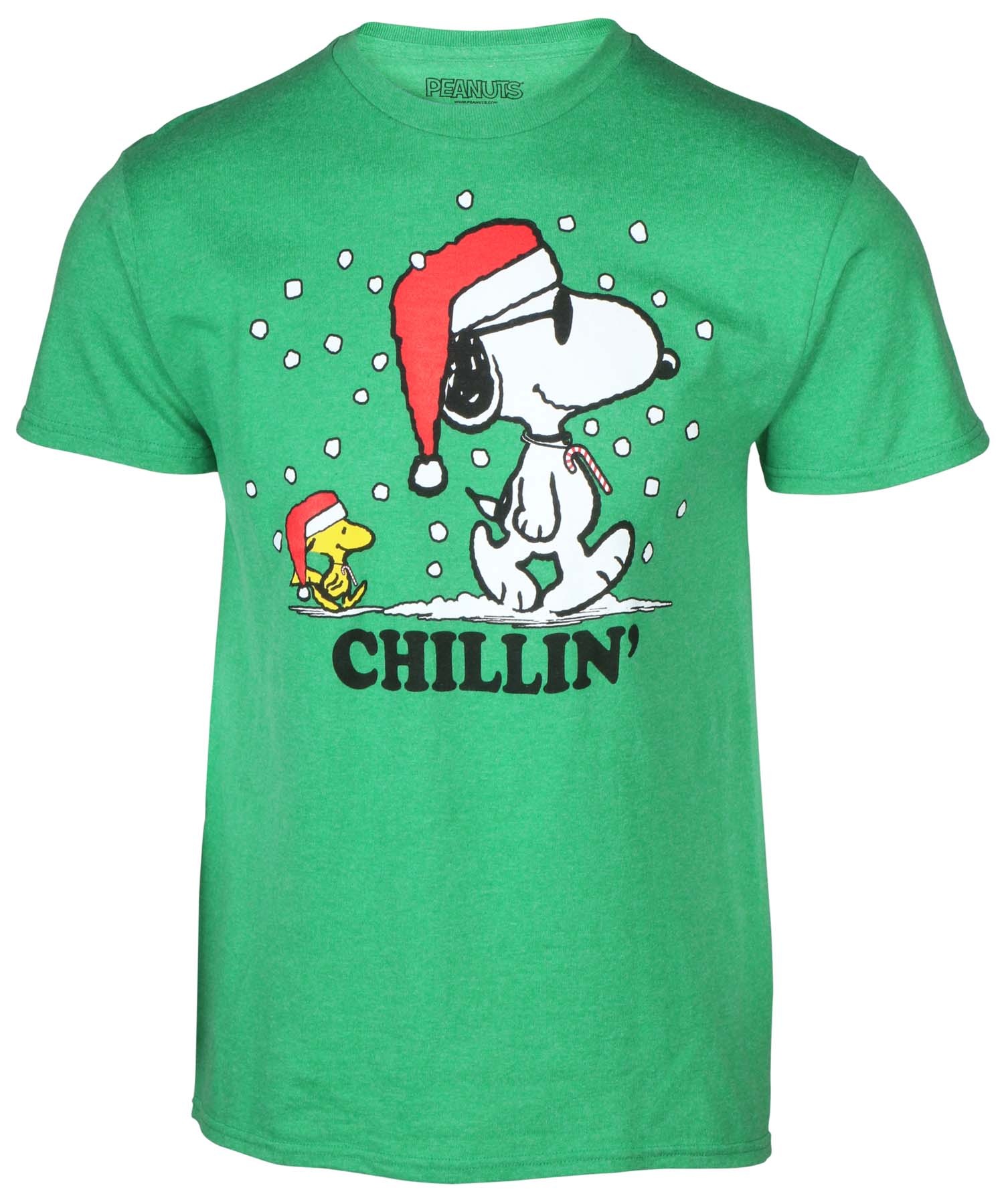 Men's Licensed Snoopy Peanuts Christmas T-Shirt - Walmart.com