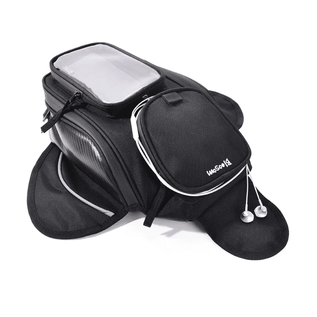 Bolsa De Depósito Bloosom Mochila Para Moto Con Imanes Tanque Bolsa Negro