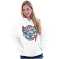 thumbnail image 3 of Let Freedom Ring American Flag Eagle Unisex Plus Fleece Graphic Hoodie Brisco Brands 4X, 3 of 6