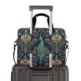 thumbnail image 2 of FORMRS 16" Laptop Bag Carrying Sleeve Case with Handle Travel Shoulder Briefcase, Navy Blue Peacock Pattern, 2 of 8