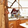 thumbnail image 5 of Christmas Village House Decor - PVC Miniature Holiday House Ornament - 5.12x3.94in Multicolor Resin Christmas Decoration for Tabletop, Shelf, or Gift, 5 of 6