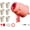 Pink, variant on Handheld Air Cannon Toy Single Shot Air Blaster Gun No Battery, Air Vortex Cannon Fart Blaster Air Gun Prank Toy Indoor Outdoor Sports Toy
