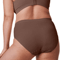 thumbnail image 2 of BRAVADO! DESIGNS Sustainable Panty | High-Rise | Seamless | Chestnut | M/L, 2 of 5