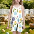 thumbnail image 2 of SELONE Dress for Girls Sleeveless Tank Dress Crew Neck Sundress with pockets Easter Egg Floral Casual Festival Outfits, 2 of 6