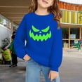 thumbnail image 2 of Mercatoo Boys Girls Pullover Halloween Crewneck Long Sleeve Pumpkin Graphic Printed Sweatshirt Loose Warm Tops, 2 of 6