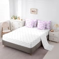 thumbnail image 5 of Feelyou Cool Girl Bowknot Bedding Comforter Set 7 Pieces, Fashion Princess Ribbon Full Bedding Set, Kawaii Bow-tie Bow Black Reversible Fitted Sheet Flat Sheet, Ultra Soft Bedroom Decor, 5 of 8