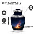 thumbnail image 2 of Yatskia Night Campfire Large Funeral Burial Urns for Human Ashes Adult Mother and Father, Mini Cremation Keepsake Urn for Ashes Adult Male, (Tasty 10 Inch and 3 Inch), 2 of 8