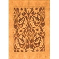 thumbnail image 1 of Ahgly Company Indoor Rectangle Abstract Orange Modern Area Rugs, 8' x 12', 1 of 4