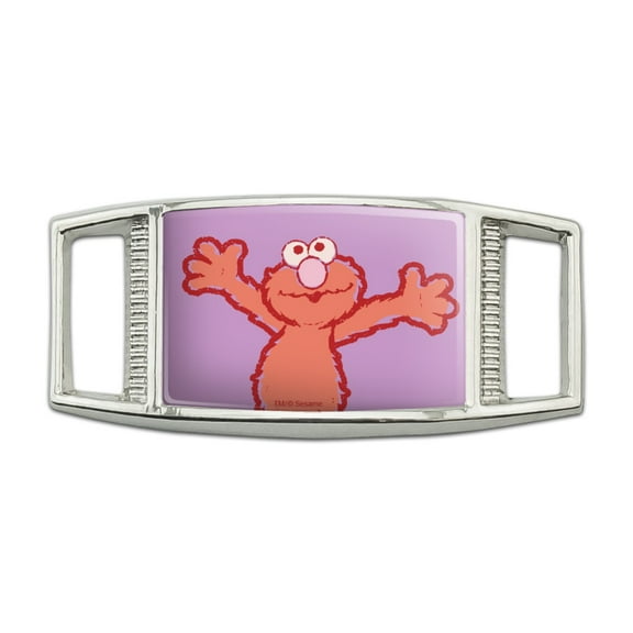 Sesame Street Elmo Distressed Rectangular Shoe Shoelace Shoe Lace Tag Runner Gym Charm Decoration
