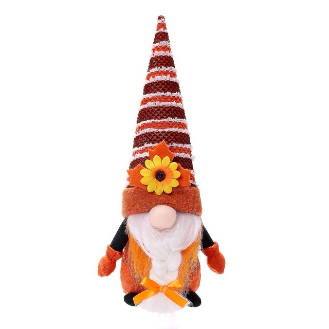 Farfi gnomes peluche Harvest Maple Leaf mini muñeca peluche accesorios de juguete hombres / mujeres muñecas sin rostro fiesta de decoración navideña de Acción de gracias suppli