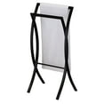 thumbnail image 2 of Kings Brand Furniture 2-Tier Stylishly Curved Metal Freestanding Bathroom Towel Rack Stand, Black, 2 of 4