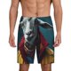 thumbnail image 1 of Fotbe Surrealist Goat Pantalones Cortos de Pijama para Hombre, Ropa de Dormir, Pantalones de Pijama Cortos para Hombre-Medium, 1 of 6