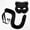 Black two-piece set, variant on Cat Mask Tail Set,Faux Fur Cat Wolf Fox Mask with Fluffy Long Tail,Halloween Fursuit Therian Fox Animal Cosplay Party Costume