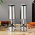 thumbnail image 4 of FELTECHELECTR Molinillo eléctrico de pimienta y sal (2 unidades): Molino automático para especias, herramienta de cocina moderna para cocinar en casa y barbacoa, 95 ml, 4 of 6