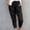 *Black, variant on ClodeEU Women's Slim Pencil Pants Cotton Linen Sweatpants,Drawstring Soft Cropped Pants with Elastic Waist Army Green,Womens Plus S