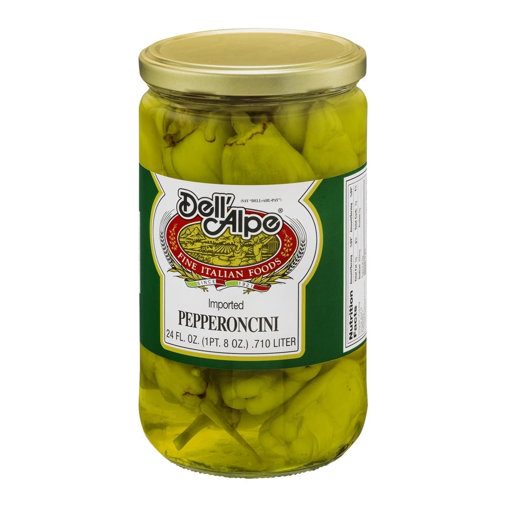 (Pack of 12) Dell'Alpe Pepperoncini, 24 fl oz