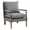 Light Gray, variant on Villeston Suede Accent Chair, Solid Wood Armrests Armchair, Single Sofa with Comfortable Cushions and Lumbar,Coffee