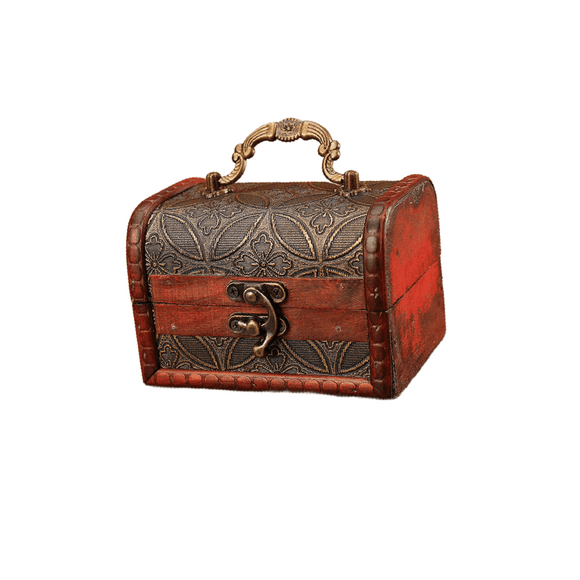 Xuanheng Jewelry Storage Box Home Décor Trinket Storage Box for Earring Pendant Charm Copper