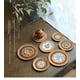thumbnail image 4 of Juego de posavasos de ratán vietnamita hecho a mano, posavasos de ratán otoñal, tapete aislante térmico, accesorios de madera para guardar té, 4 of 5