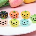 thumbnail image 4 of KUAZOU 11PCS Luminous Mini Resin Pumpkins Halloween Miniature Pumpkins Glow in The Dark,Fake Tiny Pumpkins Vegetables Figures Decor for Halloween Dollhouse DIY Craft Table Home Decor (Color Random), 4 of 5