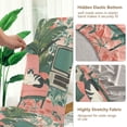 thumbnail image 5 of Yayeee 4 Pack Dining Chair Covers Stretch Parson Chairs Slipcovers Seat Protector, Pink and White Cat, 5 of 6