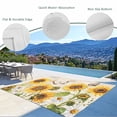 thumbnail image 3 of Yellow Sunflowers Outdoor Rug for Patio/Deck/Porch, Non-Slip Large Area Rug 4 x 6 Ft, Country Farm Butterfly Flower Light Beige Indoor Outdoor Rugs Washable Area Rugs, Camping Rug Carpet Runner, 3 of 8