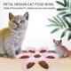 thumbnail image 4 of 1 cuenco de comida para gatos con forma de pétalo de flor, cuencos de agua para gatos, comedero para múltiples gatos, cuenco de alimentación para perros, cachorros, gatos (rosa) Sailing Electrónica, 4 of 5
