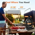 thumbnail image 4 of ASTRAEA Portable Camping Fan with Light, 20000mAh Rechargeable Battery Powered Tent Fan, 9 Speed Strong Airflow for Outdoor Camping Travel, Black, 4 of 10