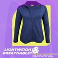 thumbnail image 3 of NATURAL UNIFORMS Women's Ultra Soft Front Zip Warm-Up Scrub Jacket 5200 (True Navy Blue, Small), 3 of 6
