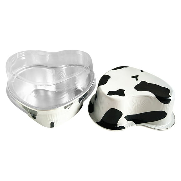 Ongmies Cake Mold Clearance Valentine's Day Couple Diy Baking Cake Heart Shaped Cake Cup (with Lid) Kitchen Organizers and Storage White