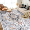 thumbnail image 1 of Vintage Area Rug x Washable Living Room Rug Indoor Print Accent Rugs for Bedroom Distressed Thin Throw Rugs Carpet for Living Room Kitchen Entryway, 1 of 7