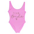 thumbnail image 1 of S-3xl Gold Print Team Bride One-piece Swimsuit Squad Women Swimwear Bachelorette Party Swimsuit Summer Beatchwear Bathing Suit, 1 of 4