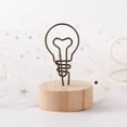thumbnail image 1 of Note Clip Wooden Base Metal Bird House Star Car Flower Shape Message Holder for Business Card, 1 of 7