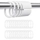 thumbnail image 1 of 24 Pcs Shower Curtain Ring, C-Shaped Shower Curtain Hook, Plastic Shower Curtain Rings, Shower Curtain Ring for Bathroom, for Bathroom, Bedroom, Dress, 1 of 5
