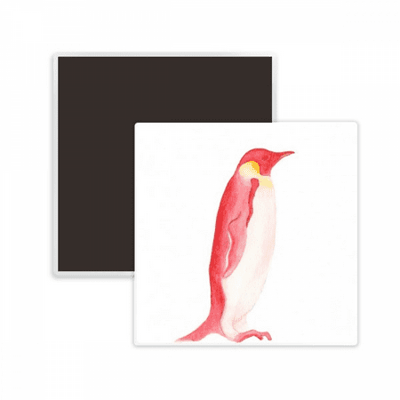 

IUCN Endangered Animals Red Emperor Penguin Square Ceracs Fridge Magnet Keepsake Memento