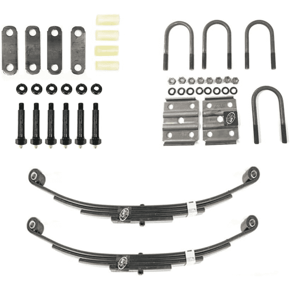 SOUTHWEST WHEEL USA Made Greaseable 3,500 lbs. Trailer Axle Suspension Kit Incl. Leaf Springs, Shackle & U-Bolt kit