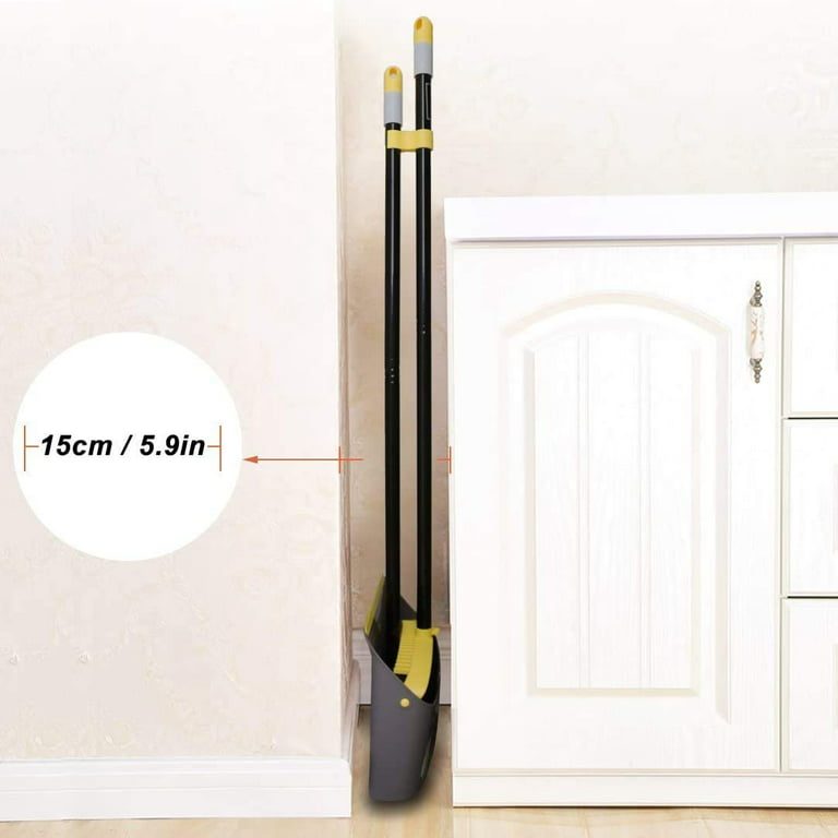Broom and Dustpan Set for Home Kitchen Room Lobby with 52 Long Handle  Standing