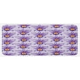 thumbnail image 1 of Violet Kitchen Mat, Tropical Orchid Flowers Watercolor Style Hawaiian Nature Inspirations, Plush Decorative Kitchen Mat with Non Slip Backing, 47" X 19", Pale Mauve Violet Orange, by Ambesonne, 1 of 1